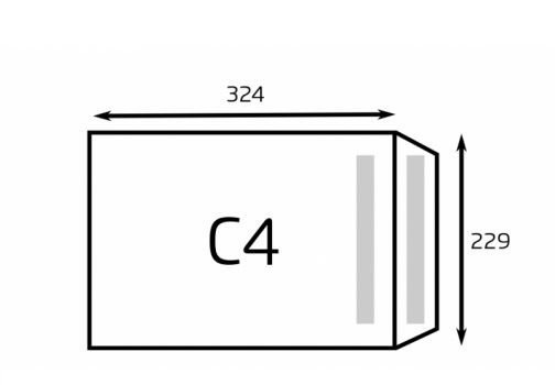 Koperty C4 HK Brązowe (229x324mm) A'250 /Ad