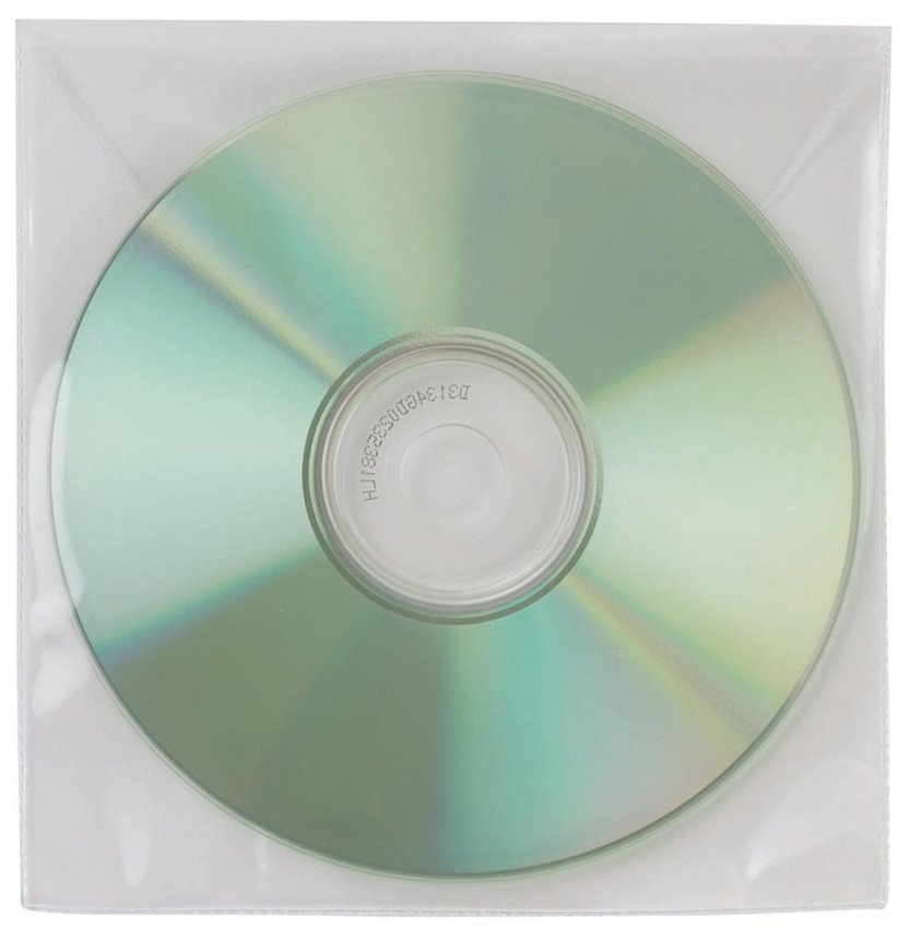 Koperty Na Płyty Cd/Dvd Q-Connect 50Szt. Transparentny