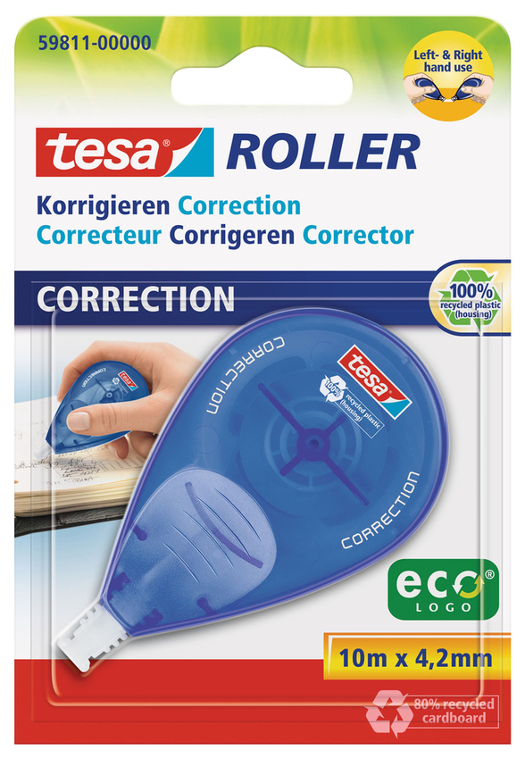 Korektor W Taśmie Tesa Ecologo 10M X 4,2Mm Blister