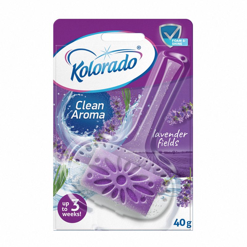 Kostka Do Wc Clean Aroma Lavender Fields 40g Zawieszka /Kolorado