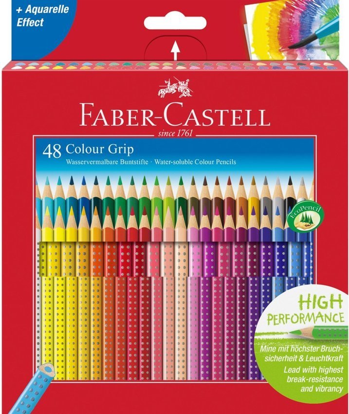 Kredki Grip 2001 48 Kol. Op. Metalowe Faber-Castell