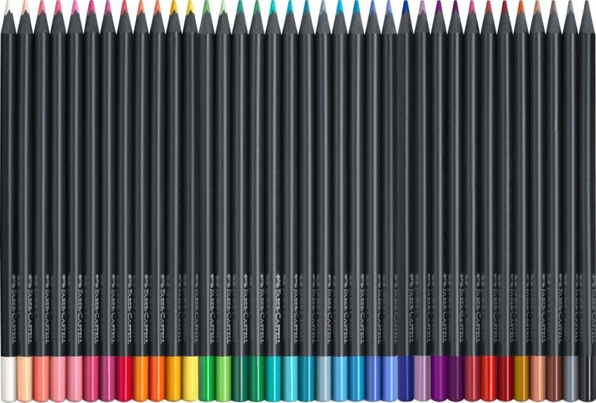 Kredki Trójkątne Black Edition 36 Kol. Opakowanie Metalowe Faber-Castell