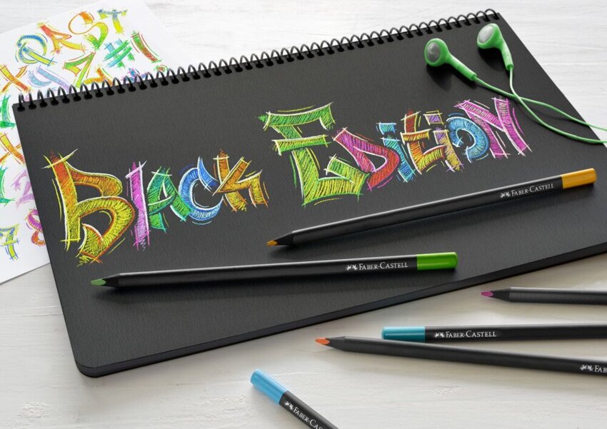 Kredki Trójkątne Black Edition 36 Kol. Opakowanie Metalowe Faber-Castell