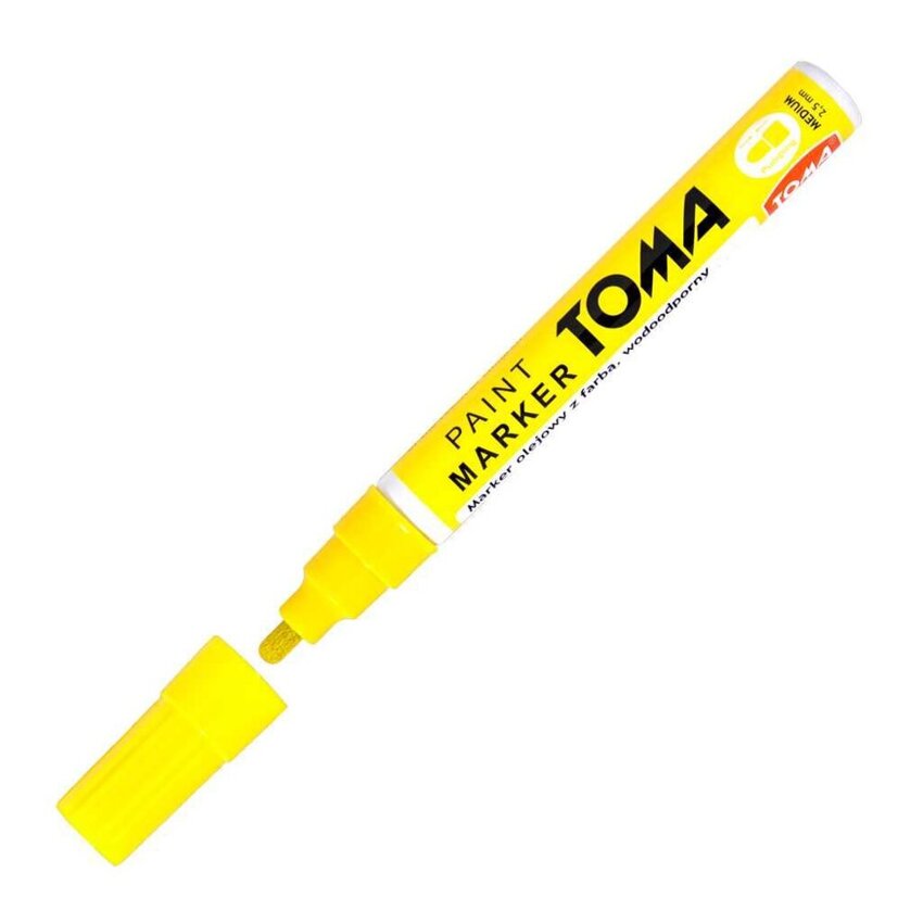Marker Olejowy Toma TO-440 Gruby Żółty Neonowy