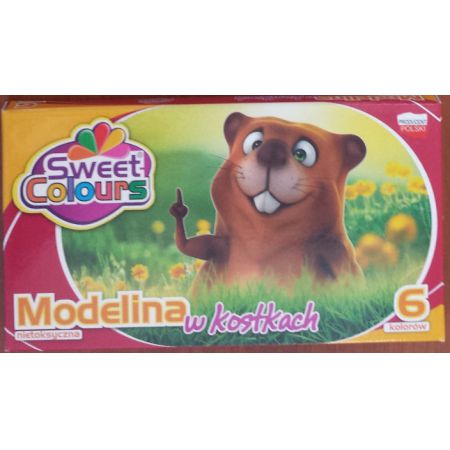 Modelina 6 kol Kwadratowa Sweet Colours / Koma-Plast