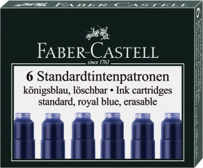 Naboje do Pióra Krótkie A'6 Niebieskie /Farber-Castell