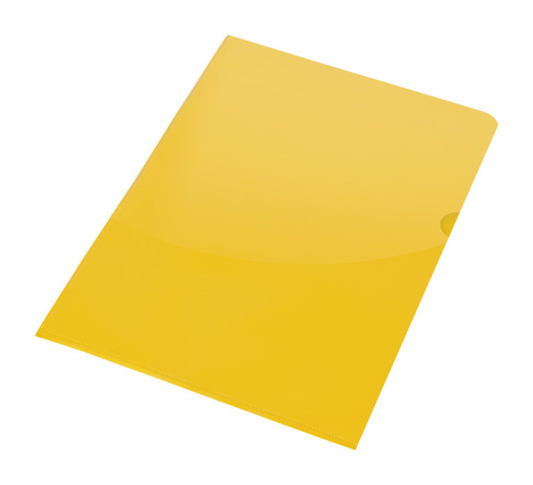 Obwoluta A4 "L" 10szt. Tył Żółty /Panta Plast