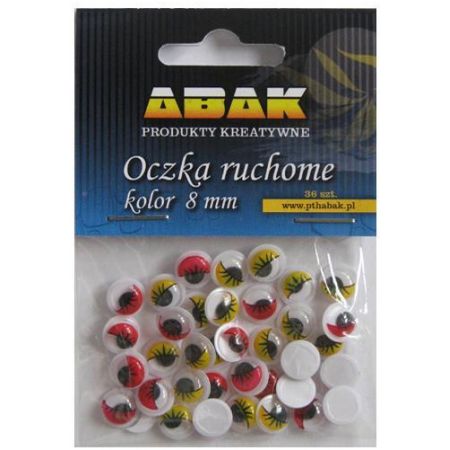 Oczka Ruchome 8mm Kolor OC-08 /Abak