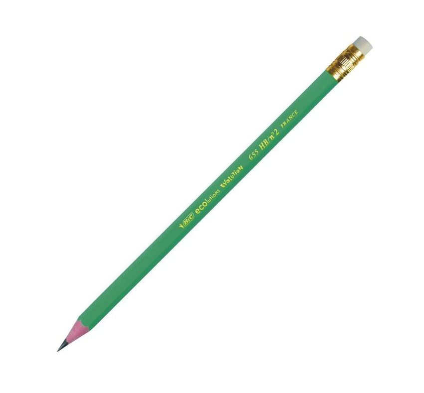 Ołówek Grafitowy Bic 655 Evolution HB z Gumką