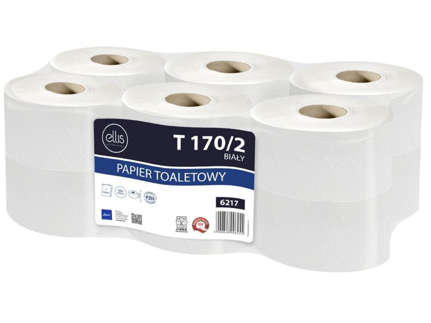 Papier Toaletowy Ellis Jumbo Biały 2w Celuloza T170 ( 12szt. )