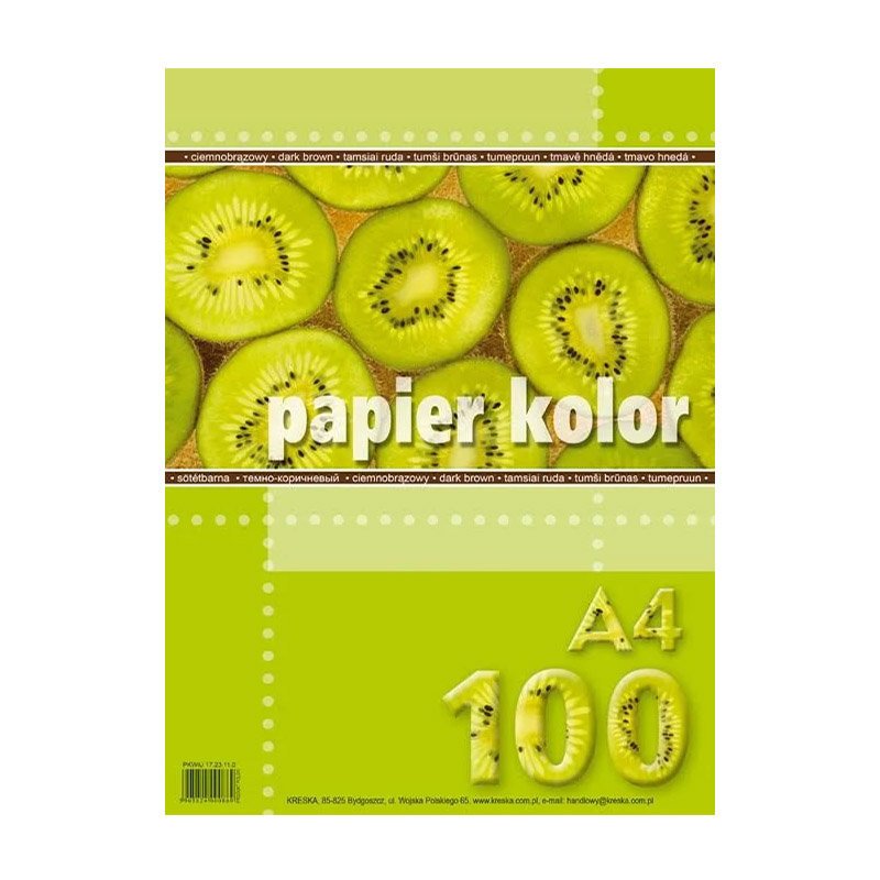 Papier Xero A4 A'100 80g Ciemnobrązowy /Kreska