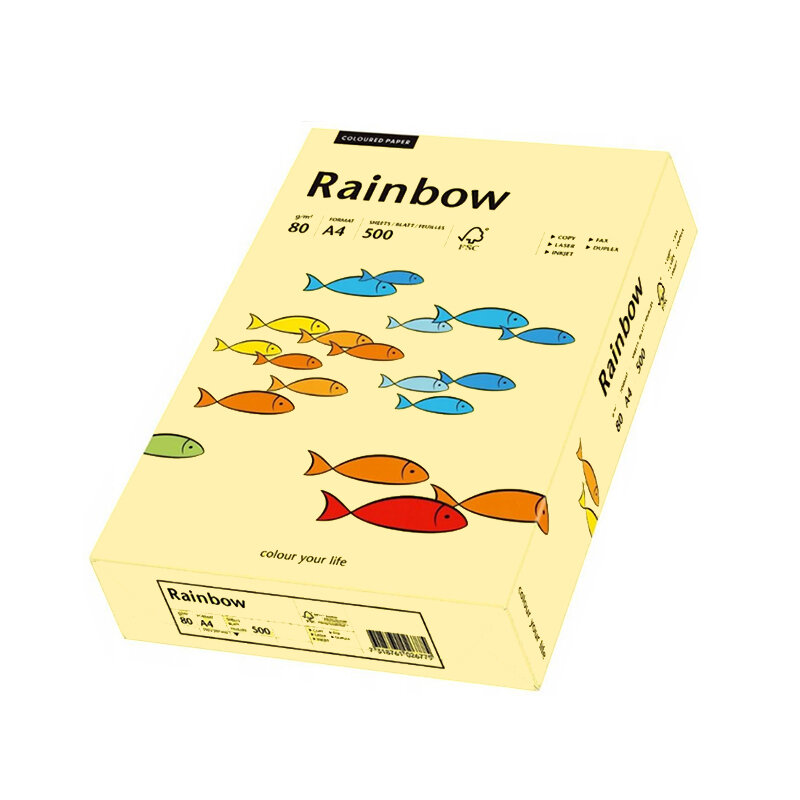 Papier Xero Rainbow A4 80G Kość Słoniowa R06