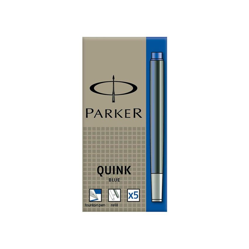 Parker Naboje Quink Długie 5szt. Niebieskie [1950384]
