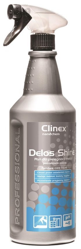 Płyn Do Pielęgnacji Mebli Clinex Delos Shine 1L 77-145 Pozostawia Połysk