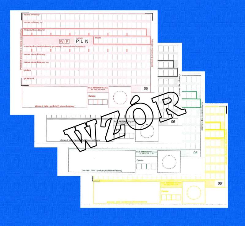 Polecenie Przel. Bank. A6 WP-4 (4-odc.) 01133 /Typograf