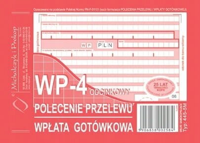 Polecenie Przelewu A6 3-Odc.K-402 /Graf