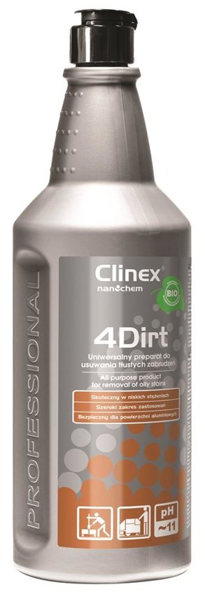 Preparat Clinex 4Dirt 1L 77-640 Do Usuwania Tłustych Zabrudzeń