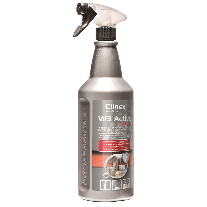 Preparat Clinex W3 Active Shield 1L 77-708 Do Mycia Sanitariatów I Łazienek