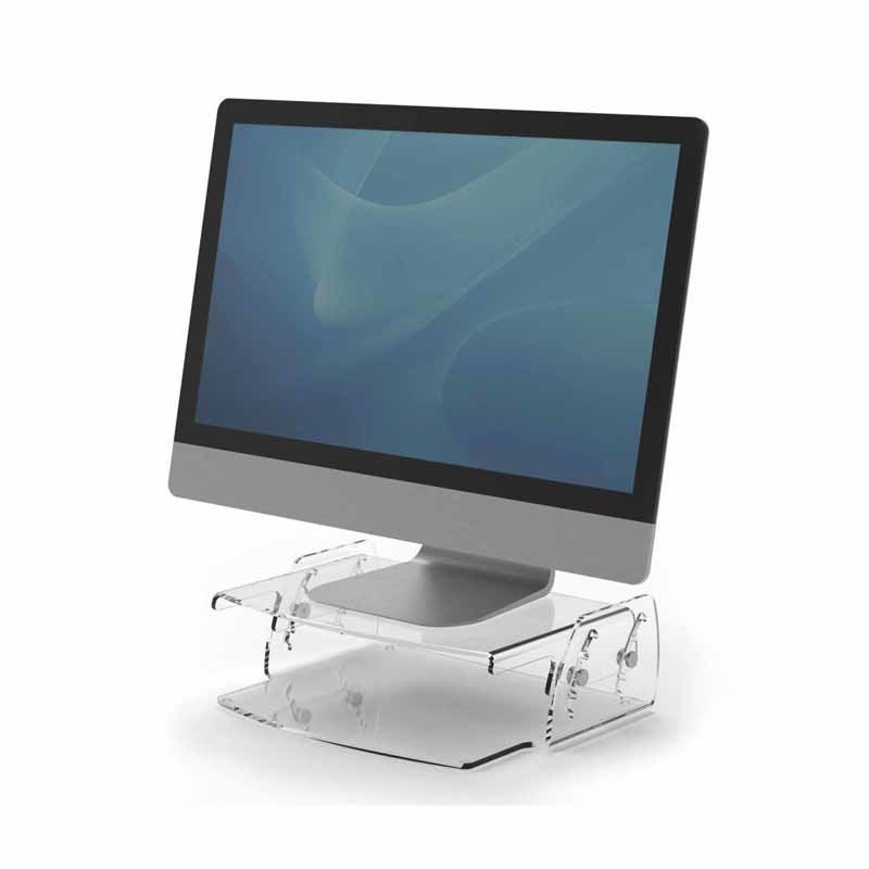 Regulowana Podstawa Pod Monitor Clarity Transparentna / Fellowes