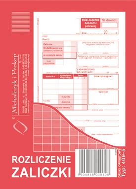 Rozliczenie Zaliczki A6 Offset 409-5 /MiP