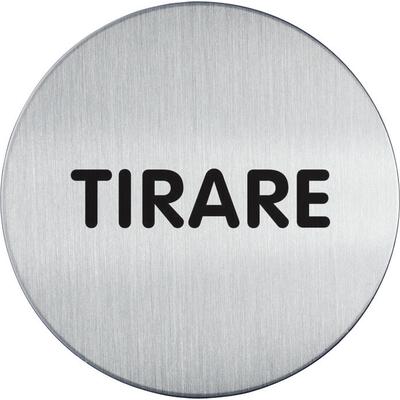 Tabliczka "Tirare" 65mm Srebrny /Durable 490183