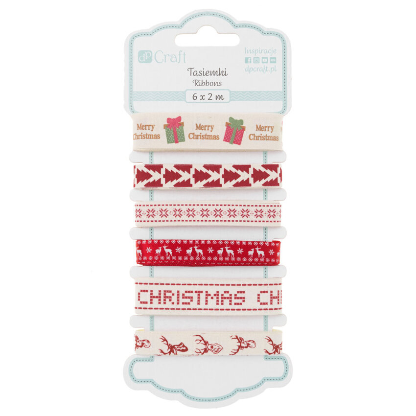 Tasiemki 6x2m [DPTA-081] Scandi Christmas / DpCraft