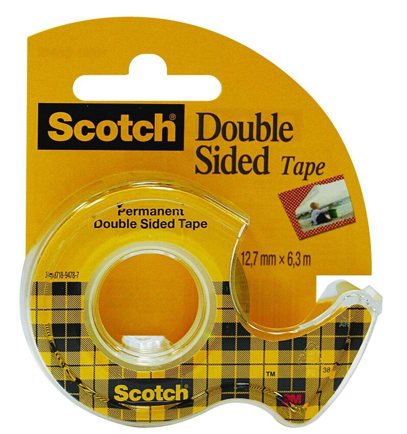 Taśma Dwustronna Scotch 12mm x 6,3m Transparent /3M