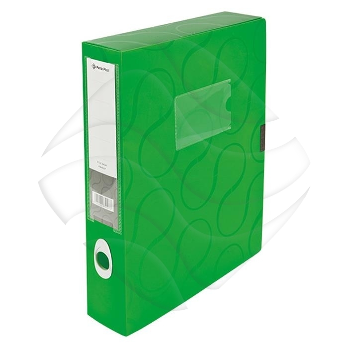 Teczka BOX A4 PP Omega FB4007 Zielona /Panta Plast WYPRZEDAŻ