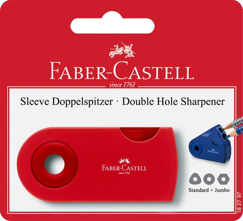 Temperówka Podwójna Sleeve Blister Faber-Castell