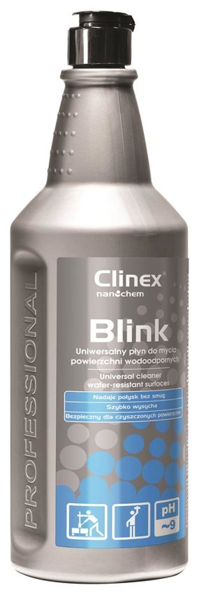 Uniwersalny Płyn Clinex Blink 77-643 1L Do Mycia Powierzchni Wodoodpornych