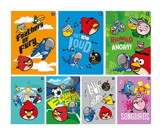 Zeszyt A5 32k Linia Angry Birds RIO  /Interdruk