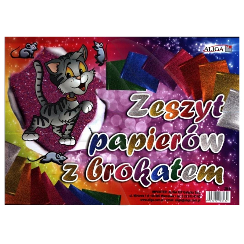 Zeszyt Papierów B5 Kol Brokat /Aliga