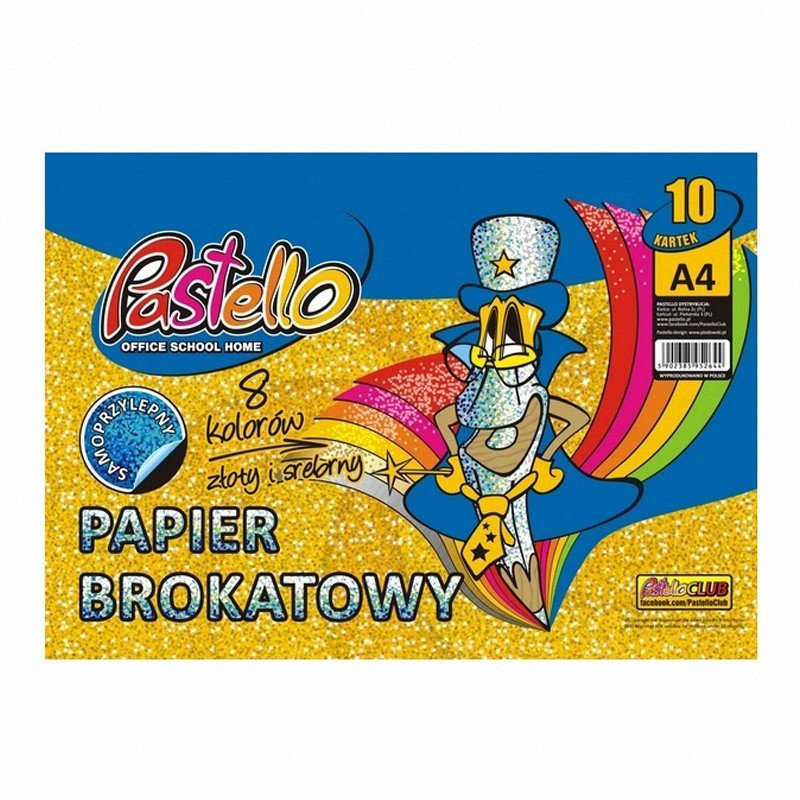 Zeszyt Papierów Kolorowych A4 A'8 [PAS-3115] Brokat  /Pastello