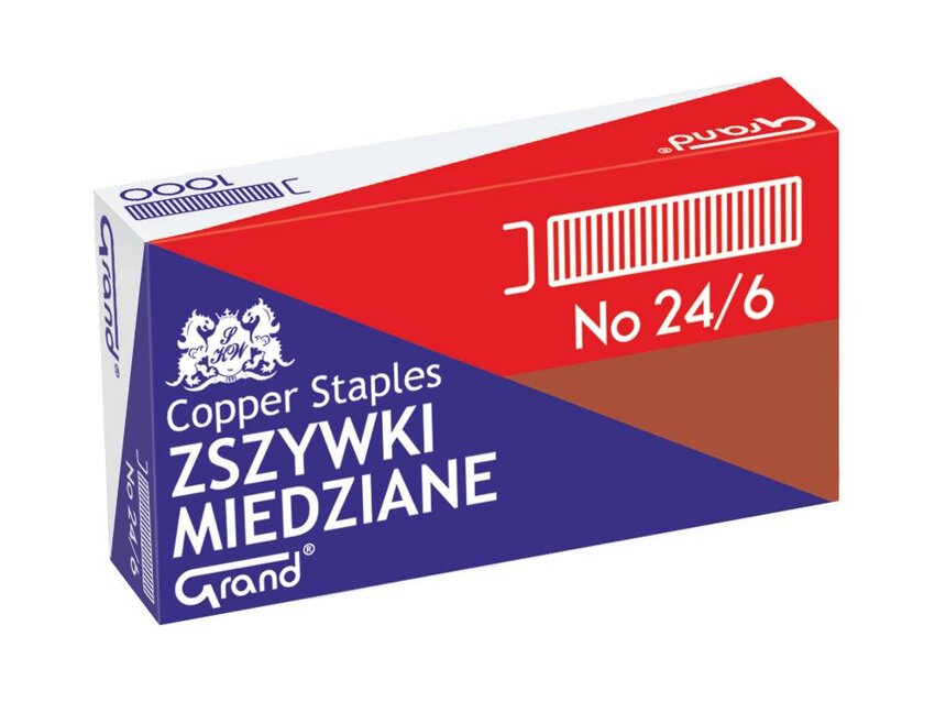 Zszywki Grand 24/6 Miedziane