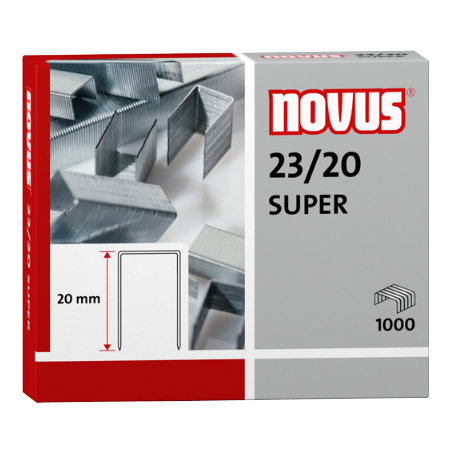 Zszywki Novus 23/20 Super 1000szt. 042-0240