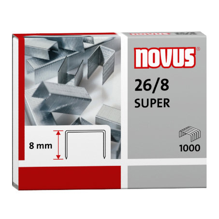 Zszywki Novus 26/8 Super 1000szt. 040-0199
